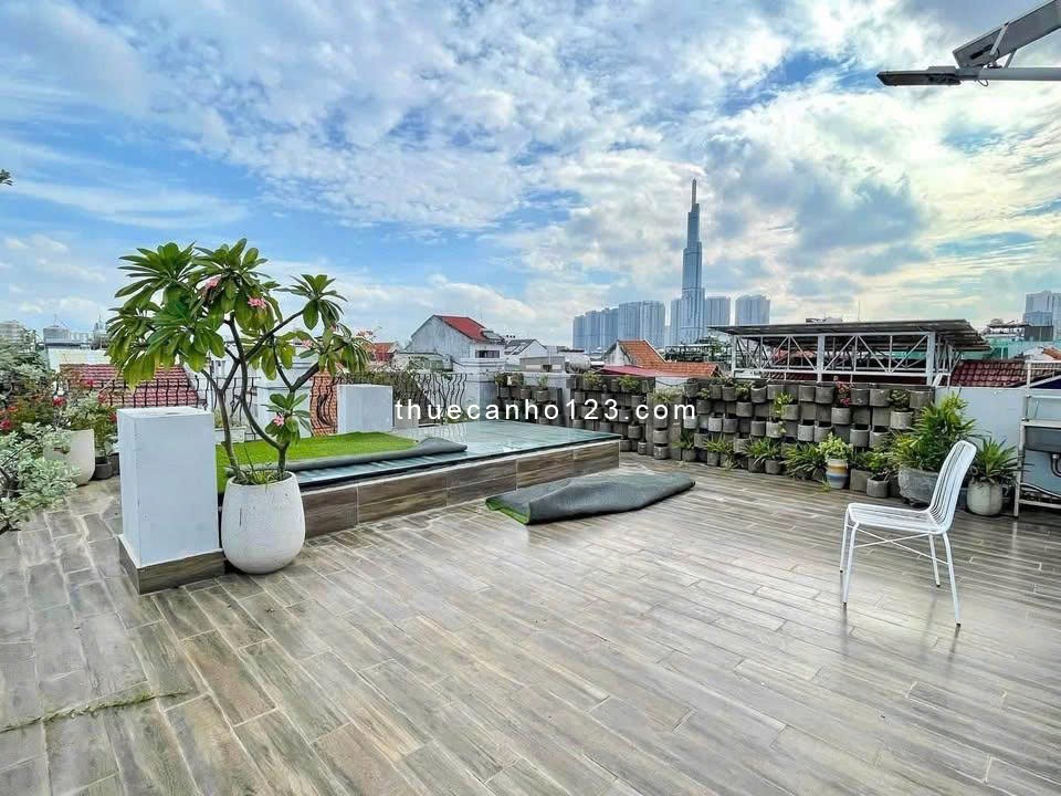 Căn hộ 1 phòng ngủ full nội thất, có ban công ngay Quốc Hương – Thảo Điền, gần cầu Sài Gòn