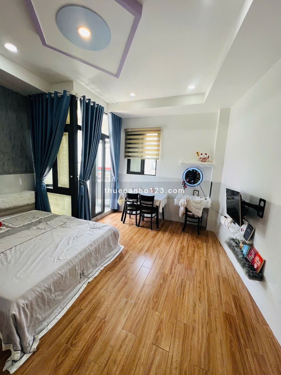 Cho thuê căn hộ Studio Ban công Q4 gần cầu Kênh Tẻ, ĐH Luật, ĐH Nguyễn Tất Thành, cầu Khánh Hội