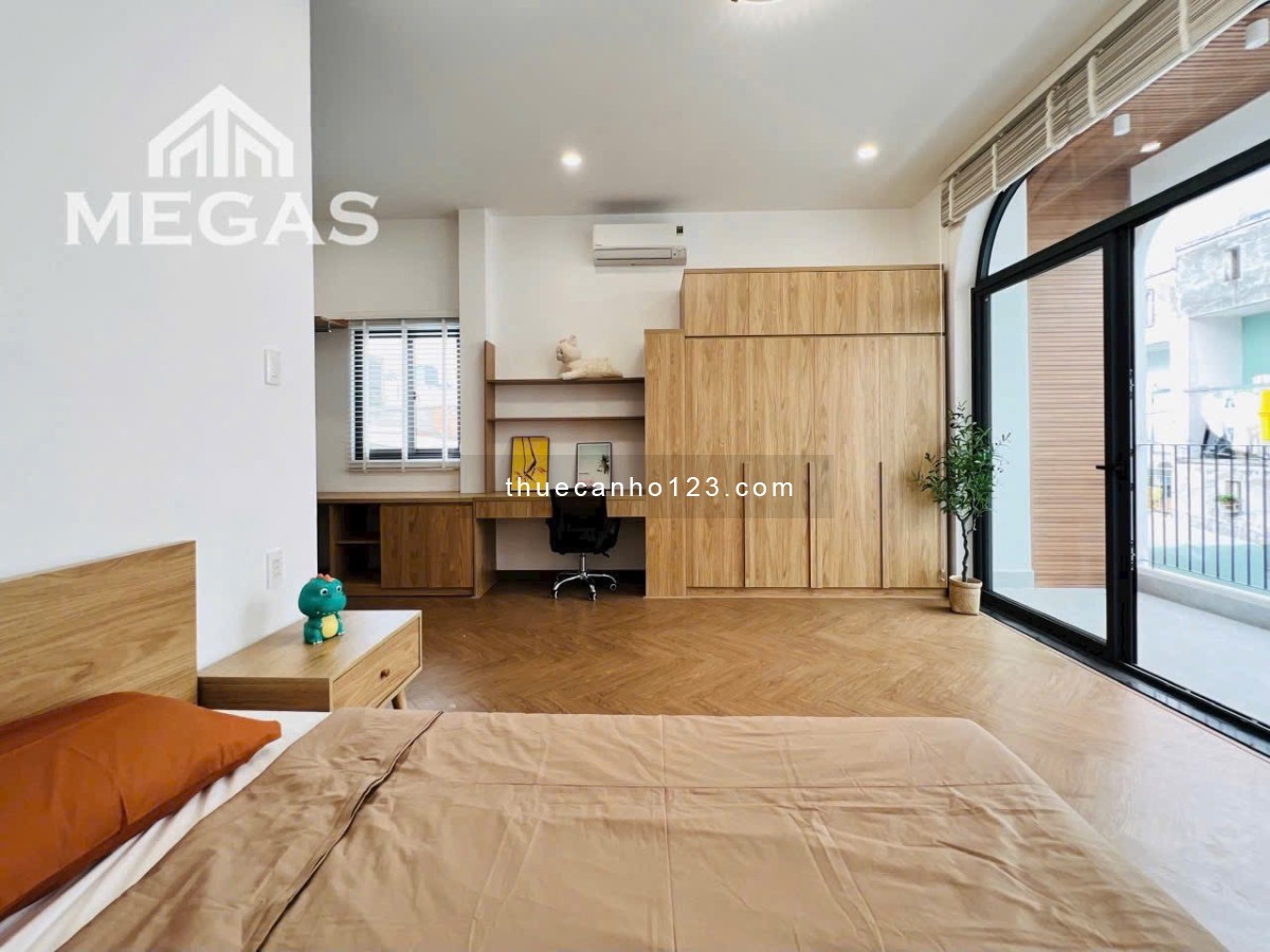 Cho thuê căn hộ dịch vụ 1PN, ban công riêng, khu an ninh