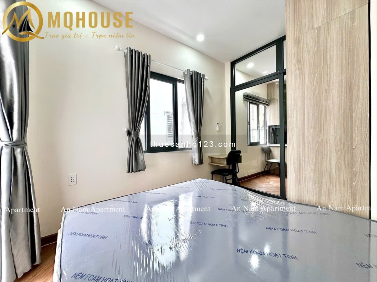 Cho thuê căn hộ 1PN full nội thất ban công, thang máy kế Q10 gần Ga Sài Gòn, ĐH Bách Khoa ĐH Kinh Tế