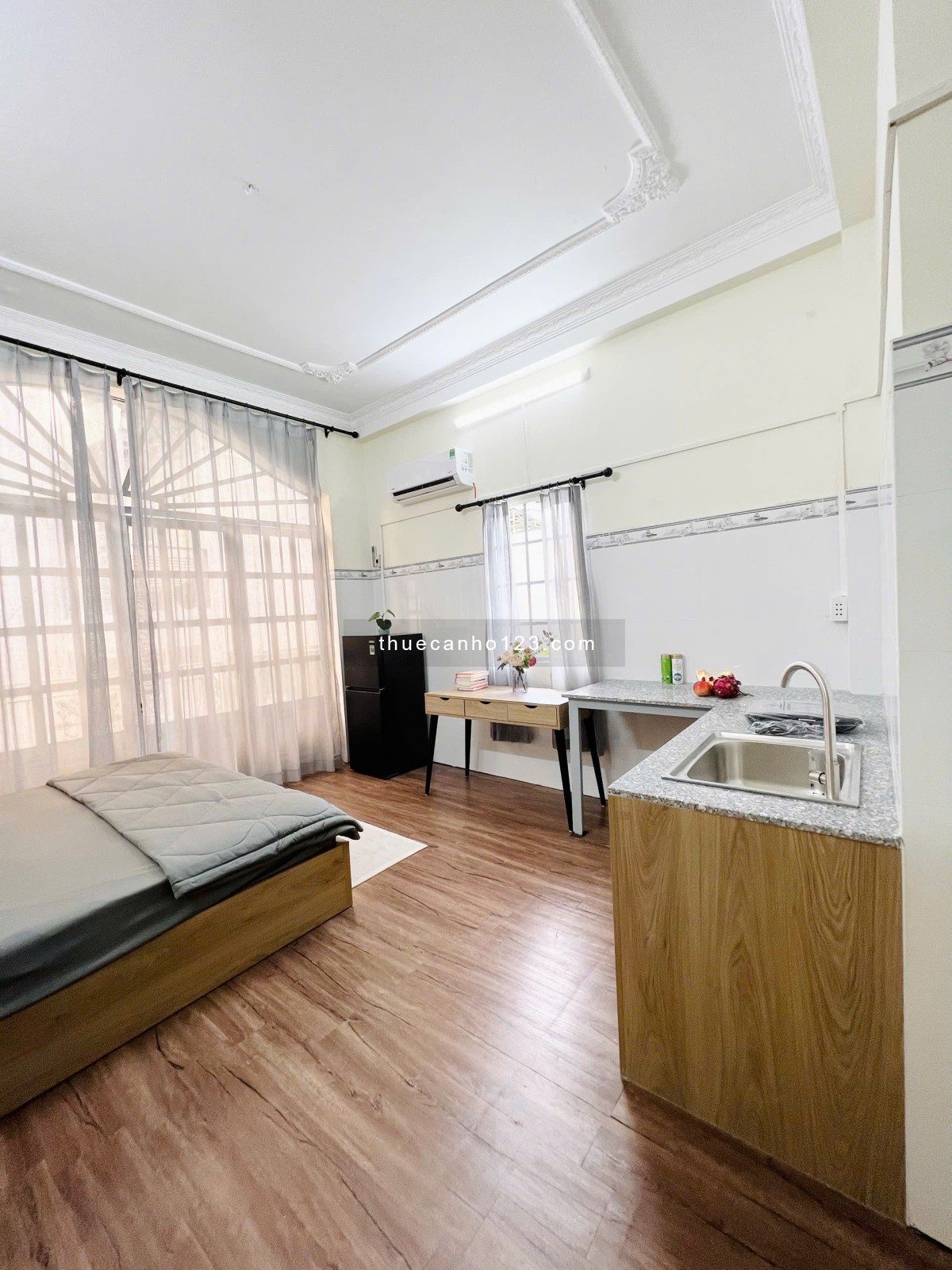 Căn Hộ Mới Xây 100% nội thất mới ban công ở Lý Chính Thắng quận 3 giáp Nam Kỳ Khởi Nghĩa, Hoàng Sa