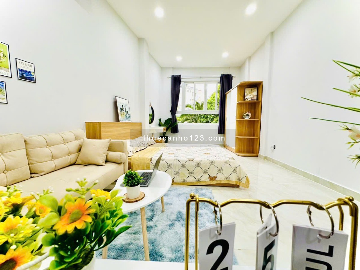 CHDV 1 Phòng Ngủ Cửa Sổ Trời DT Rộng Gần Chợ Phạm Văn Hai Tân Bình