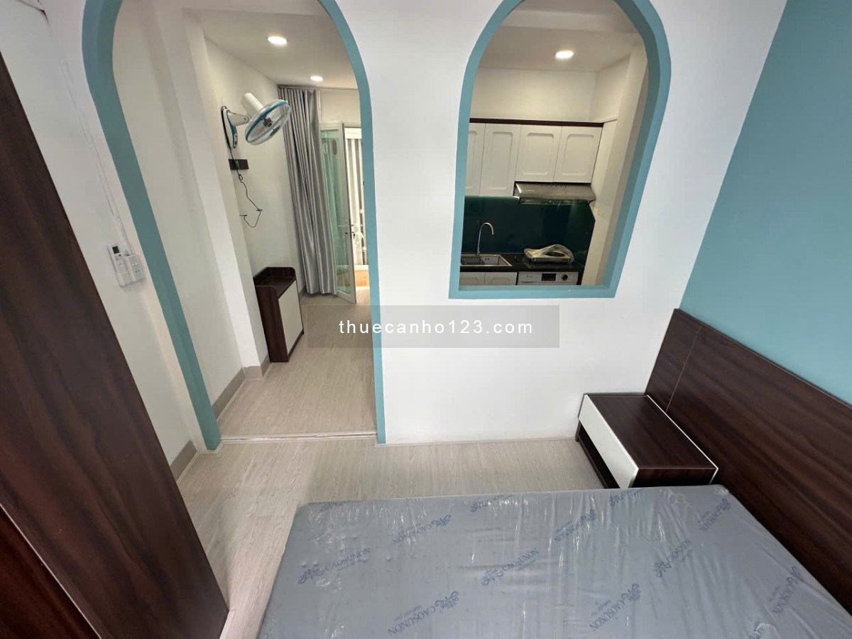 Căn hộ 1 phòng ngủ full nội thất, máy giặt riêng, cửa sổ rộng tại Bình Thạnh – gần Phan Đăng Lưu