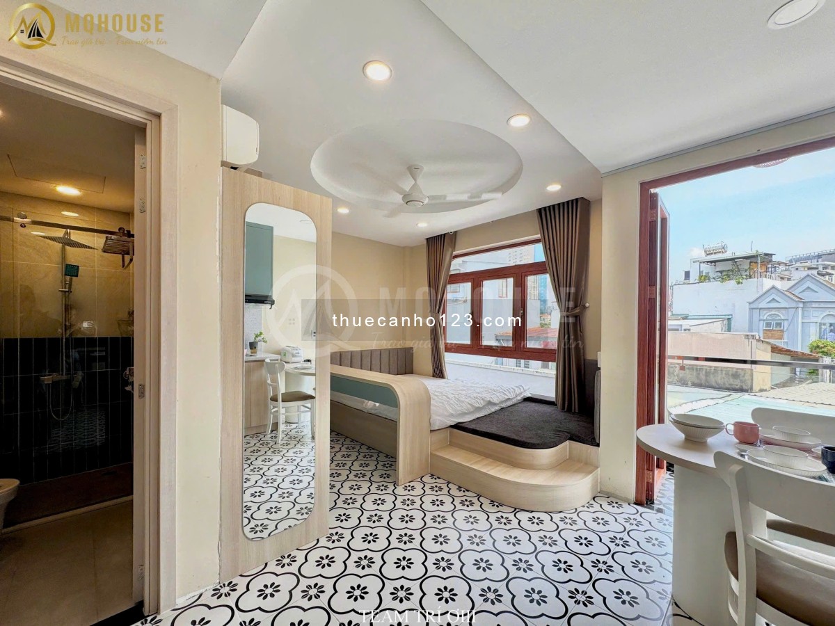 Cho thuê căn hộ xinh xắn tone bánh bèo công chúa ngay phường 17 Bình Thạnh gần trung tâm sài gòn