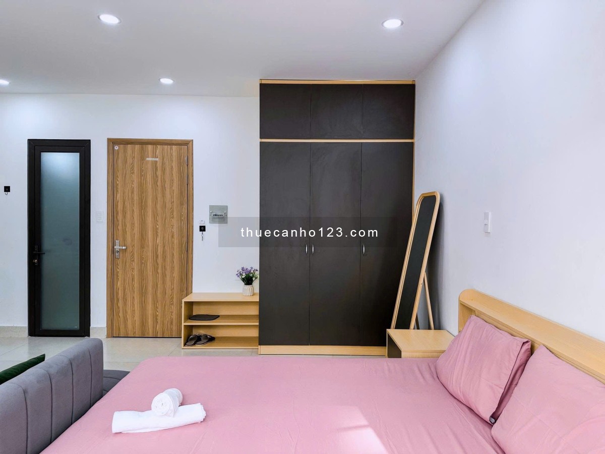Cho thuê studio đẹp cửa sổ thoáng sạch sẽ full nội thất cao cấp gần Cầu Thị Nghè trung tâm Quận 1