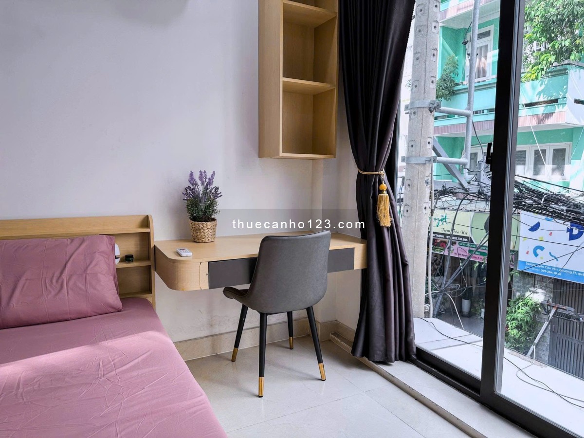 Cho thuê studio đẹp cửa sổ thoáng sạch sẽ full nội thất cao cấp gần Cầu Thị Nghè trung tâm Quận 1
