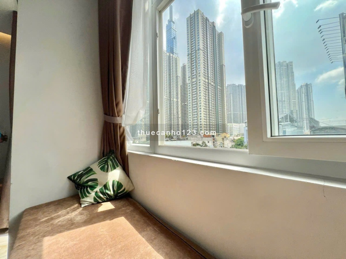 Cho thuê studio ban công view Landmark 81 siêu đẹp ngay Nguyễn Hữu Cảnh mặt tiền gần cầu Thủ Thiêm