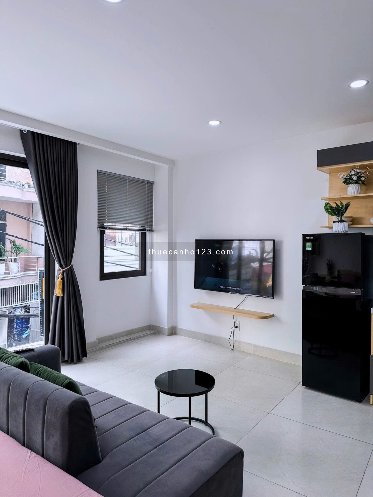 Cho thuê studio đẹp cửa sổ thoáng sạch sẽ full nội thất cao cấp gần Cầu Thị Nghè trung tâm Quận 1