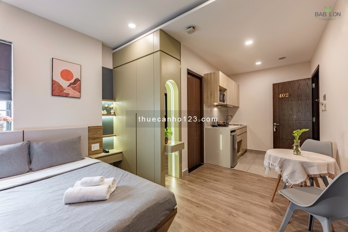 Cho thuê căn hộ Q1 - BAO PHÍ - gần Công viên Lê Văn Tám - toà nhà có Gym, dọn phòng