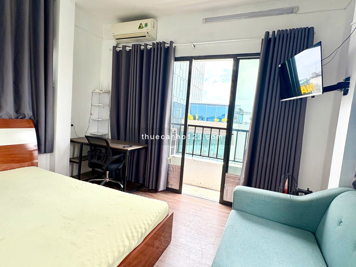 Căn hộ 1PN ban công lớn - tách bếp - máy giặt riêng Trần Quang Khải quận 1.