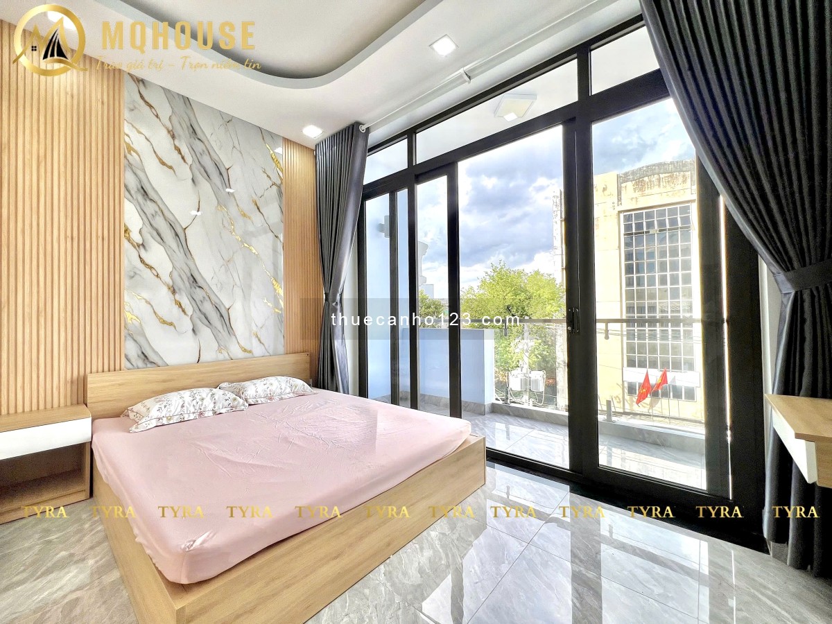 Khai trương Toà CHDV 45m2 Ban Công/ Cửa Sổ Full Nội Thất - Mặt tiền đường, Thang Máy