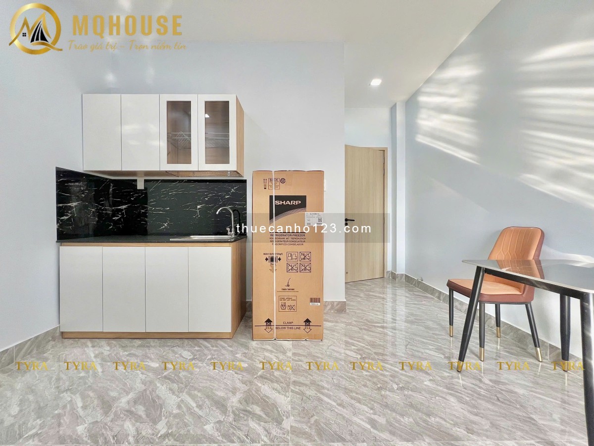 Khai trương Toà CHDV 45m2 Ban Công/ Cửa Sổ Full Nội Thất - Mặt tiền đường, Thang Máy