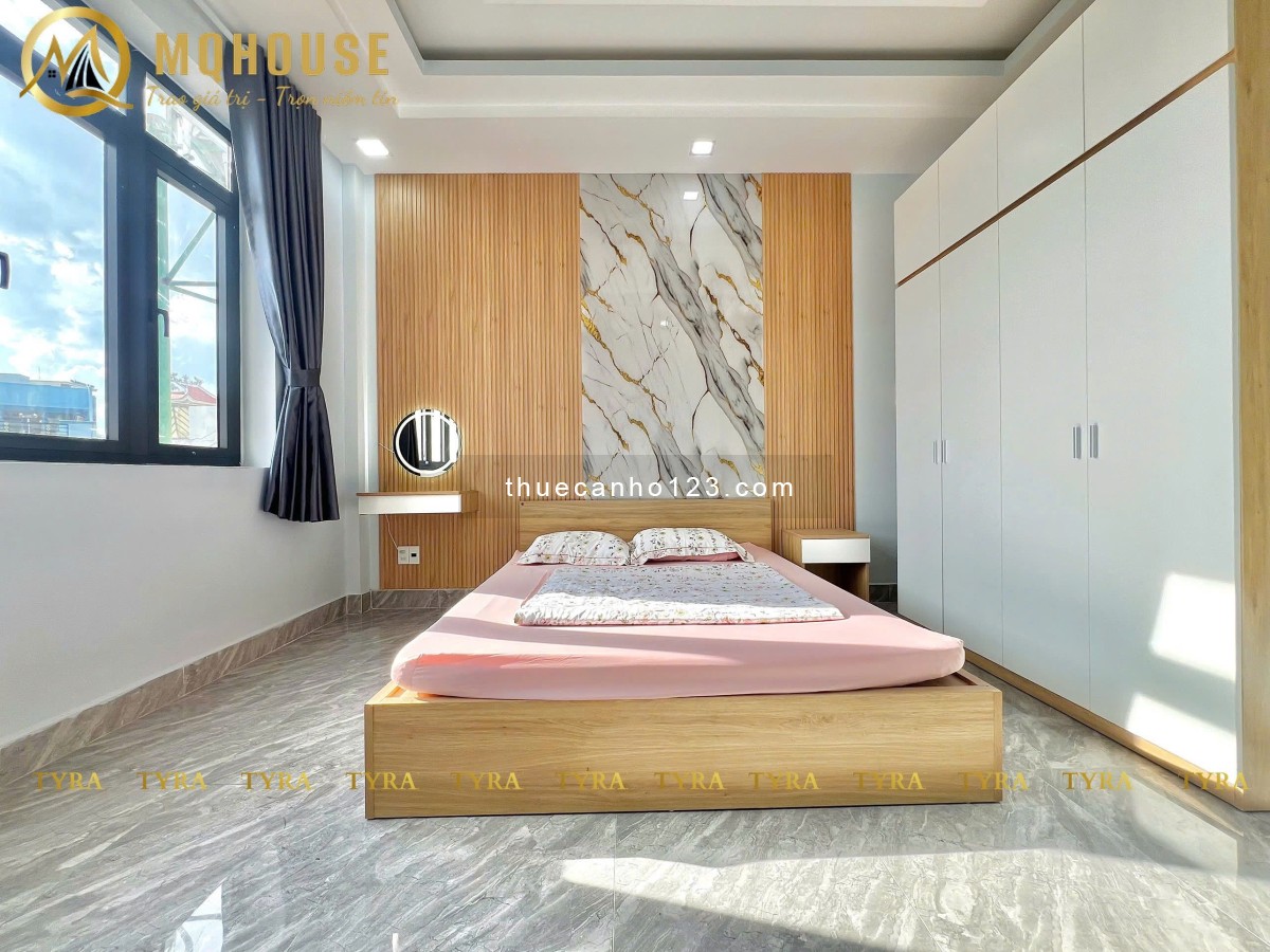 Khai trương Toà CHDV 45m2 Ban Công/ Cửa Sổ Full Nội Thất - Mặt tiền đường, Thang Máy