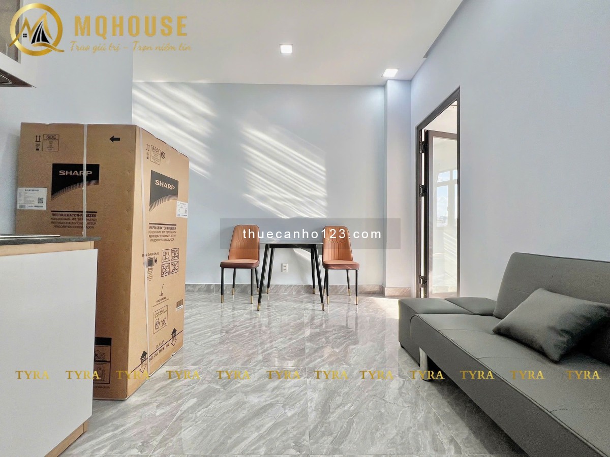 Khai trương Toà CHDV 45m2 Ban Công/ Cửa Sổ Full Nội Thất - Mặt tiền đường, Thang Máy