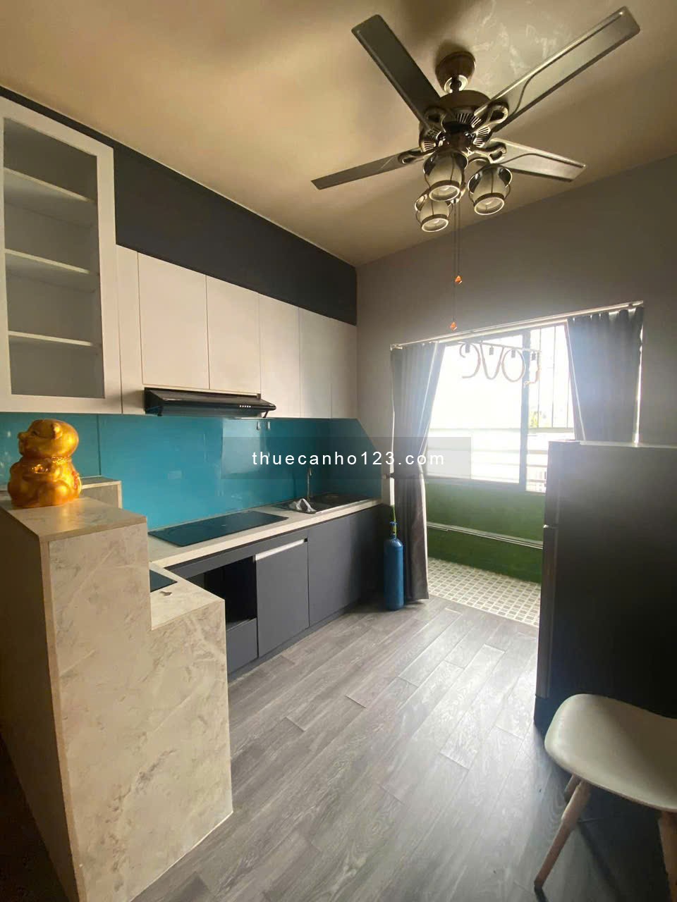 Chung cư Đất Phương Nam, Chu VĂn An, BT: 90m2, 3p ngủ, full nt, 15tr5