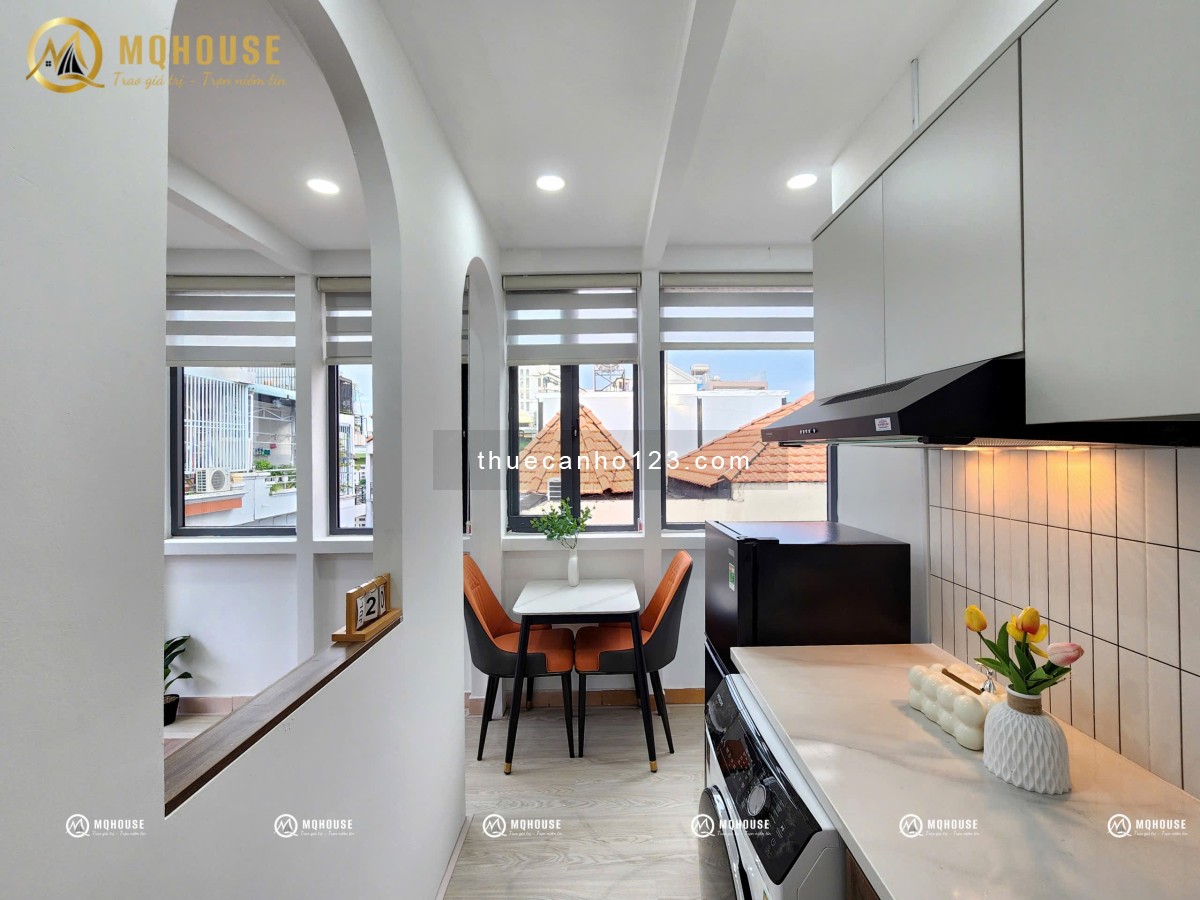 Căn hộ 1PN full nội thất cửa sổ ban công lớn, p4, q.Tân Bình