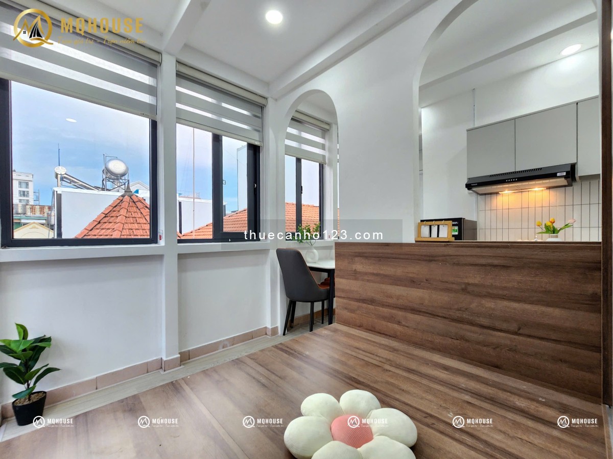 Căn hộ 1PN full nội thất cửa sổ ban công lớn, p4, q.Tân Bình