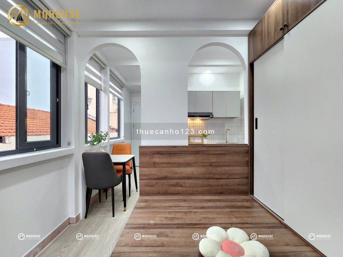 Căn hộ 1PN full nội thất cửa sổ ban công lớn, p4, q.Tân Bình