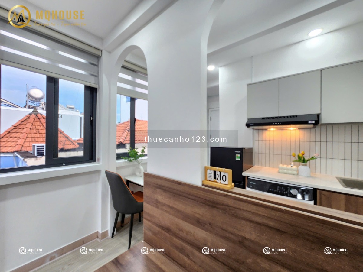 Căn hộ 1PN full nội thất cửa sổ ban công lớn, p4, q.Tân Bình