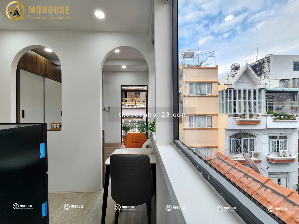 Căn hộ 1PN full nội thất cửa sổ ban công lớn, p4, q.Tân Bình