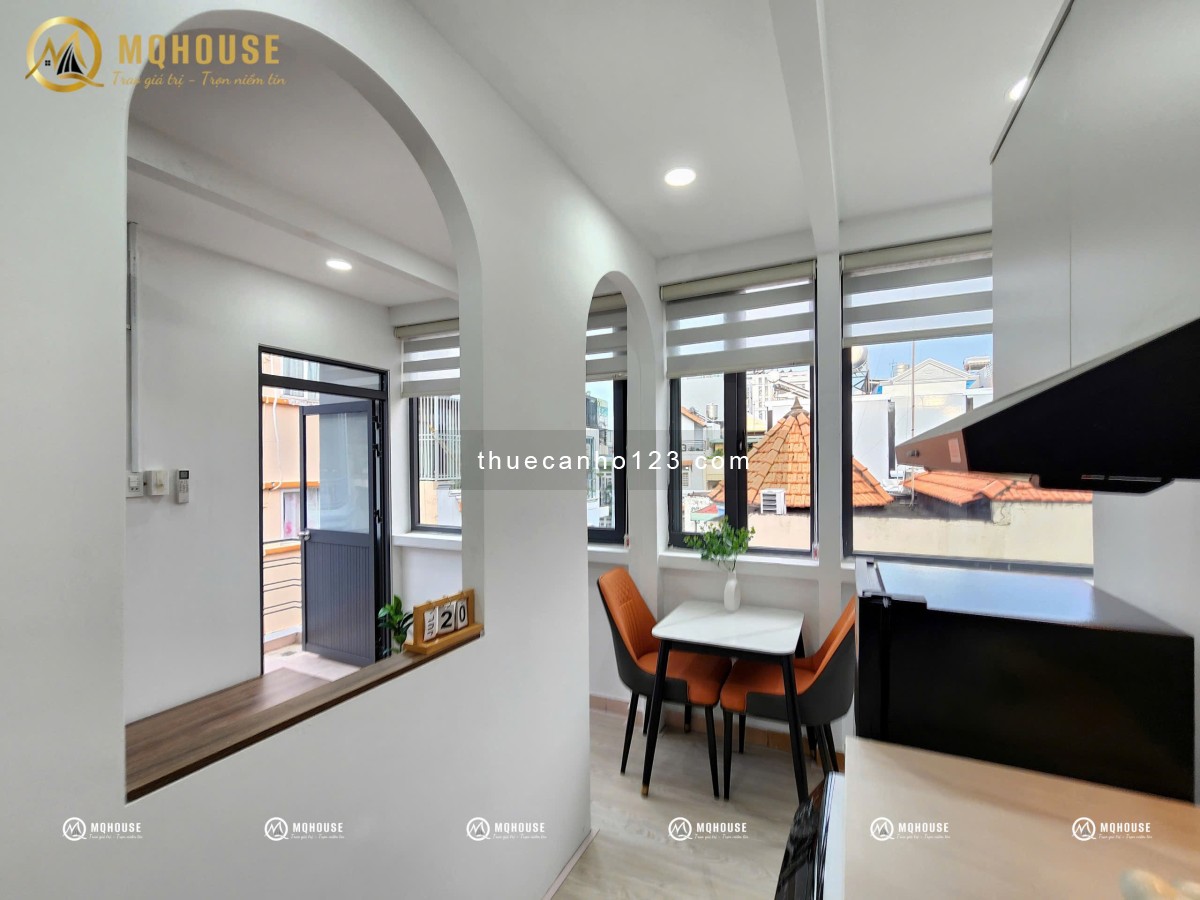 Căn hộ 1PN full nội thất cửa sổ ban công lớn, p4, q.Tân Bình