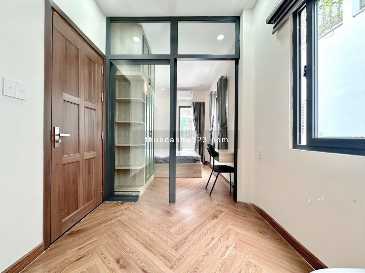 Cho thuê phòng studio có ban công, máy giặt riêng, gần Lê Văn Sỹ, Q3, Bình Thạnh