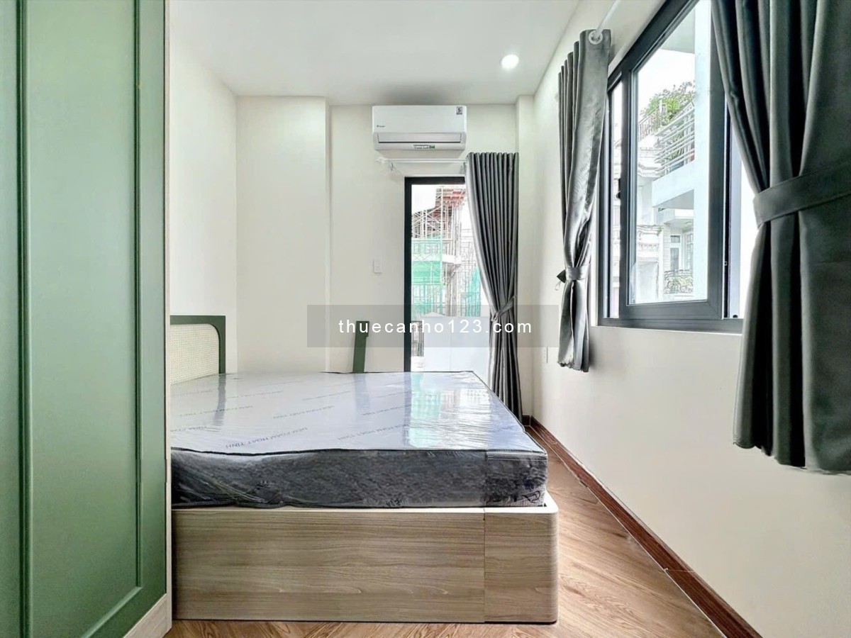 Cho thuê phòng studio có ban công, máy giặt riêng, gần Lê Văn Sỹ, Q3, Bình Thạnh