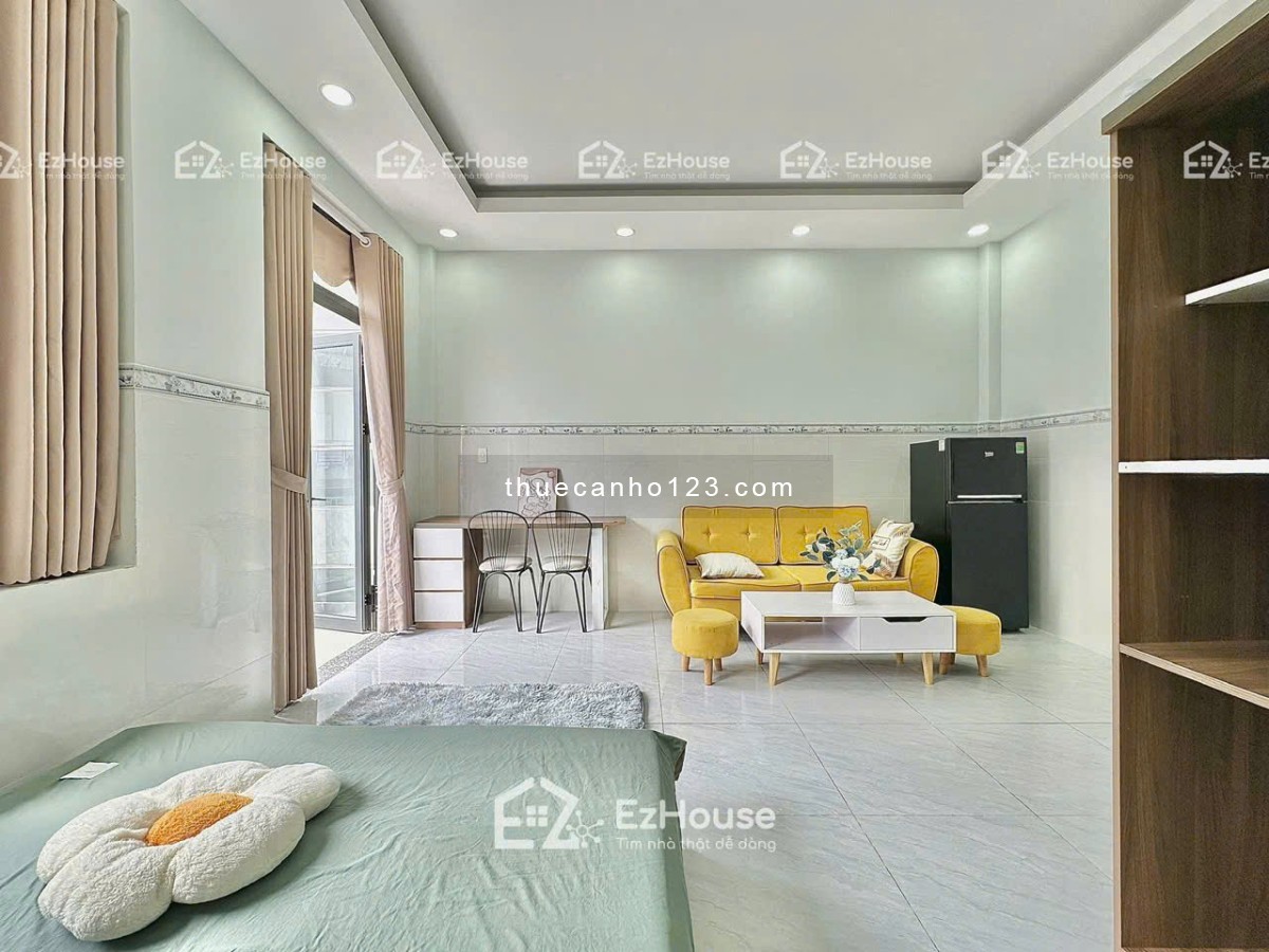 CĂN HỘ STUDIO BAN CÔNG THANG MÁY FULL NỘI THẤT GIẶT RIÊNG NGAY SÂN BAY