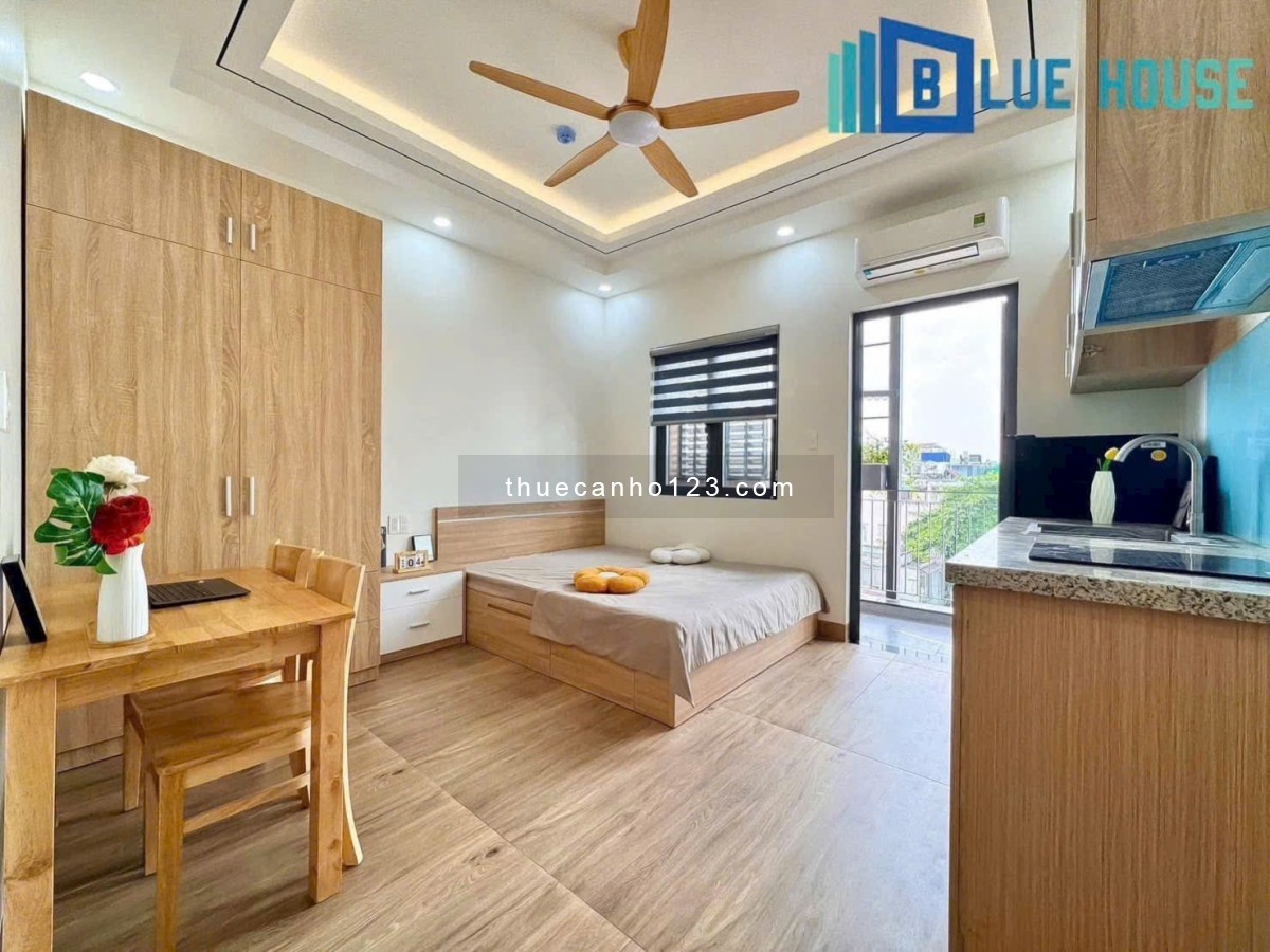Studio tòa lớn thang máy - Giặt riêng - Full nội thất