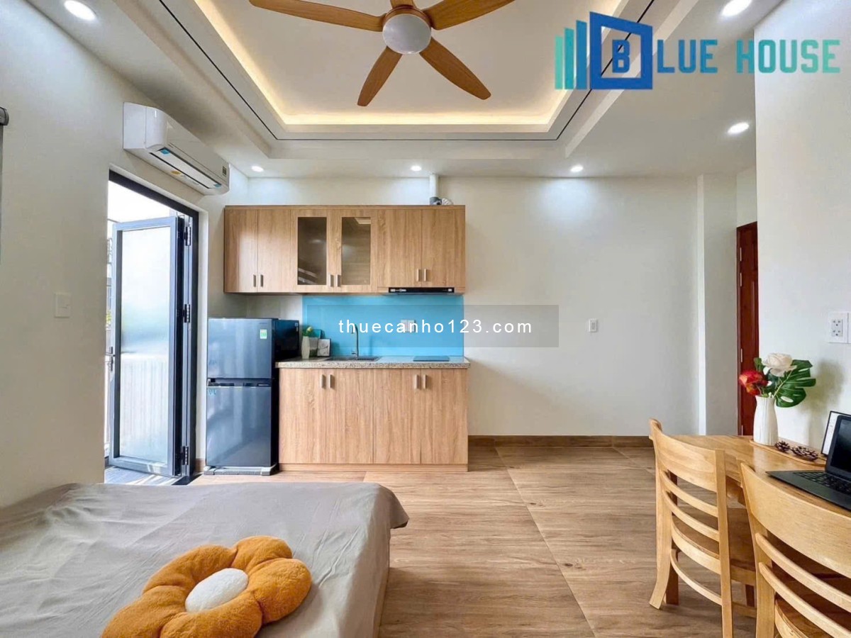 Studio tòa lớn thang máy - Giặt riêng - Full nội thất