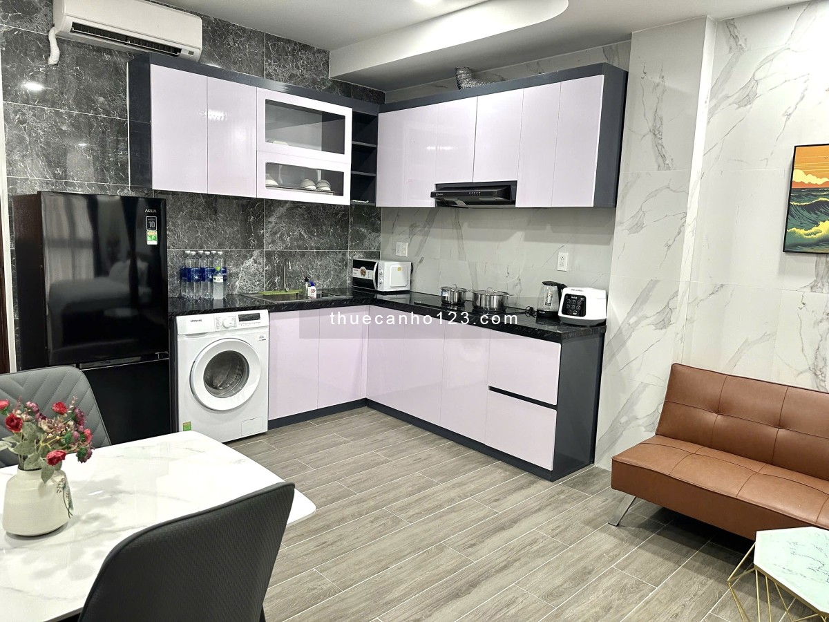 Cho thuê căn hộ 1PN Cửa sổ thoáng Q1 gần cầu Ba Son, cầu Thị Nghè, ĐH KHXH-NV, Metro Số 1