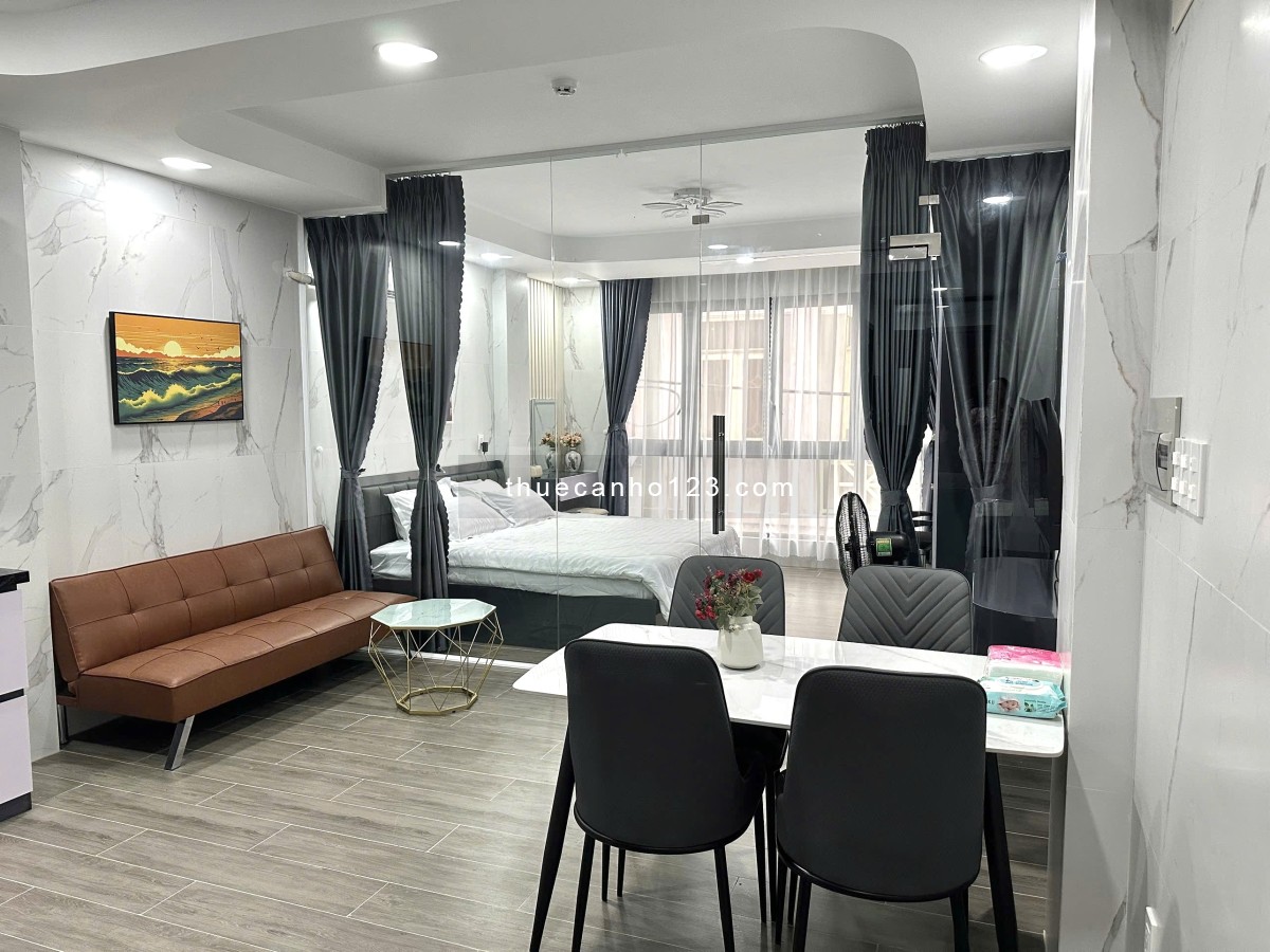 Cho thuê căn hộ 1PN Cửa sổ thoáng Q1 gần cầu Ba Son, cầu Thị Nghè, ĐH KHXH-NV, Metro Số 1