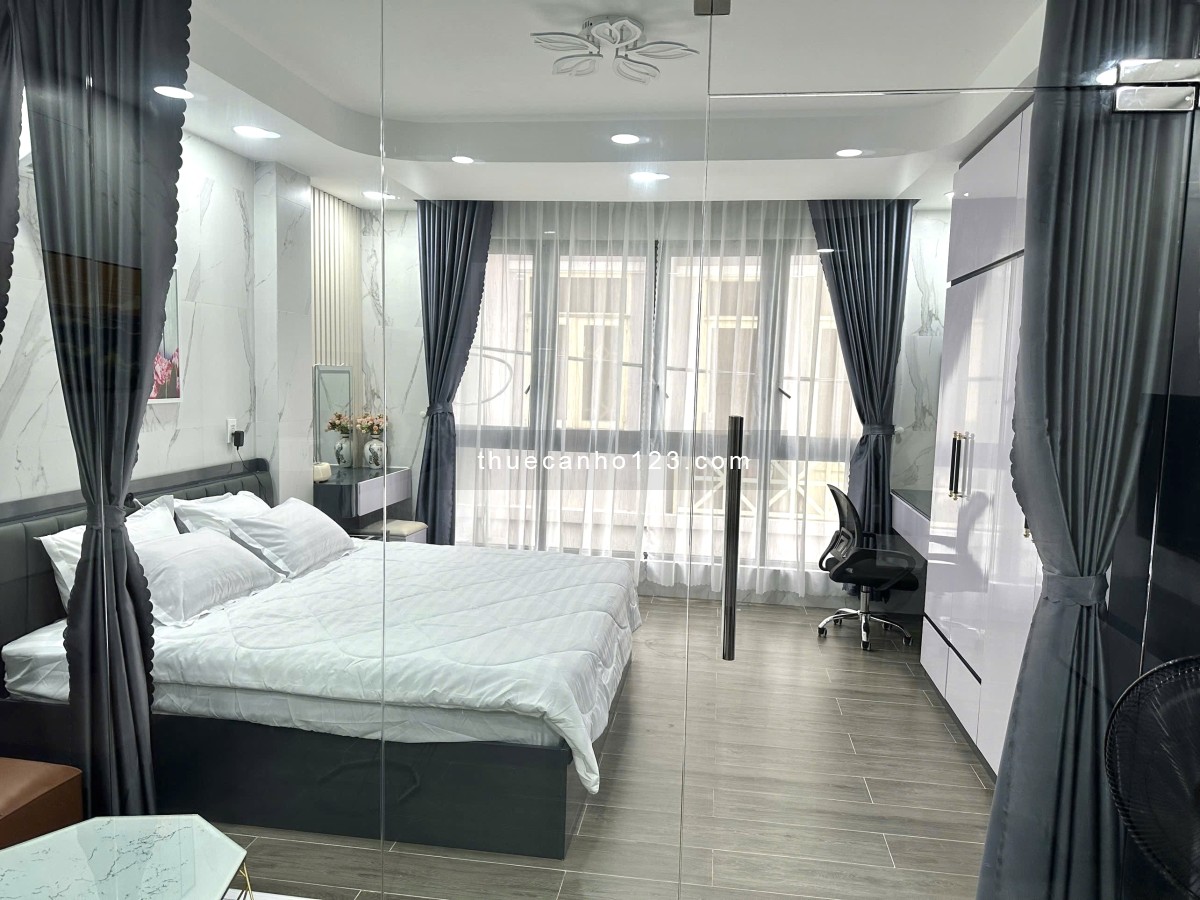 Cho thuê căn hộ 1PN Cửa sổ thoáng Q1 gần cầu Ba Son, cầu Thị Nghè, ĐH KHXH-NV, Metro Số 1