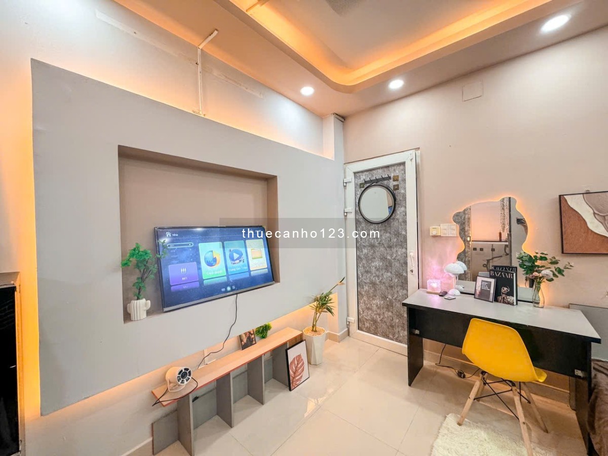 Phòng Studio Nguyễn Đình Khơi – Full Nội Thất, Giếng Trời Thoáng Mát Có Máy Nước Nóng