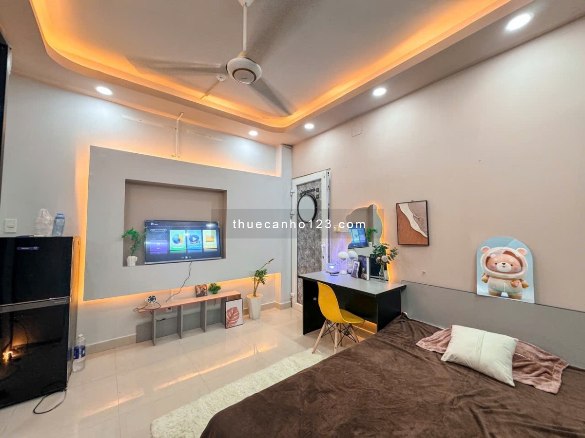 Phòng Studio Nguyễn Đình Khơi – Full Nội Thất, Giếng Trời Thoáng Mát Có Máy Nước Nóng
