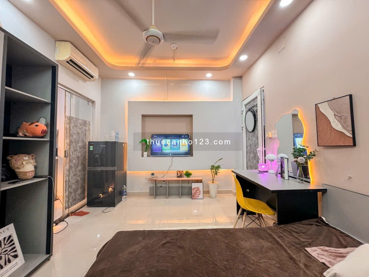 Phòng Studio Nguyễn Đình Khơi – Full Nội Thất, Giếng Trời Thoáng Mát Có Máy Nước Nóng