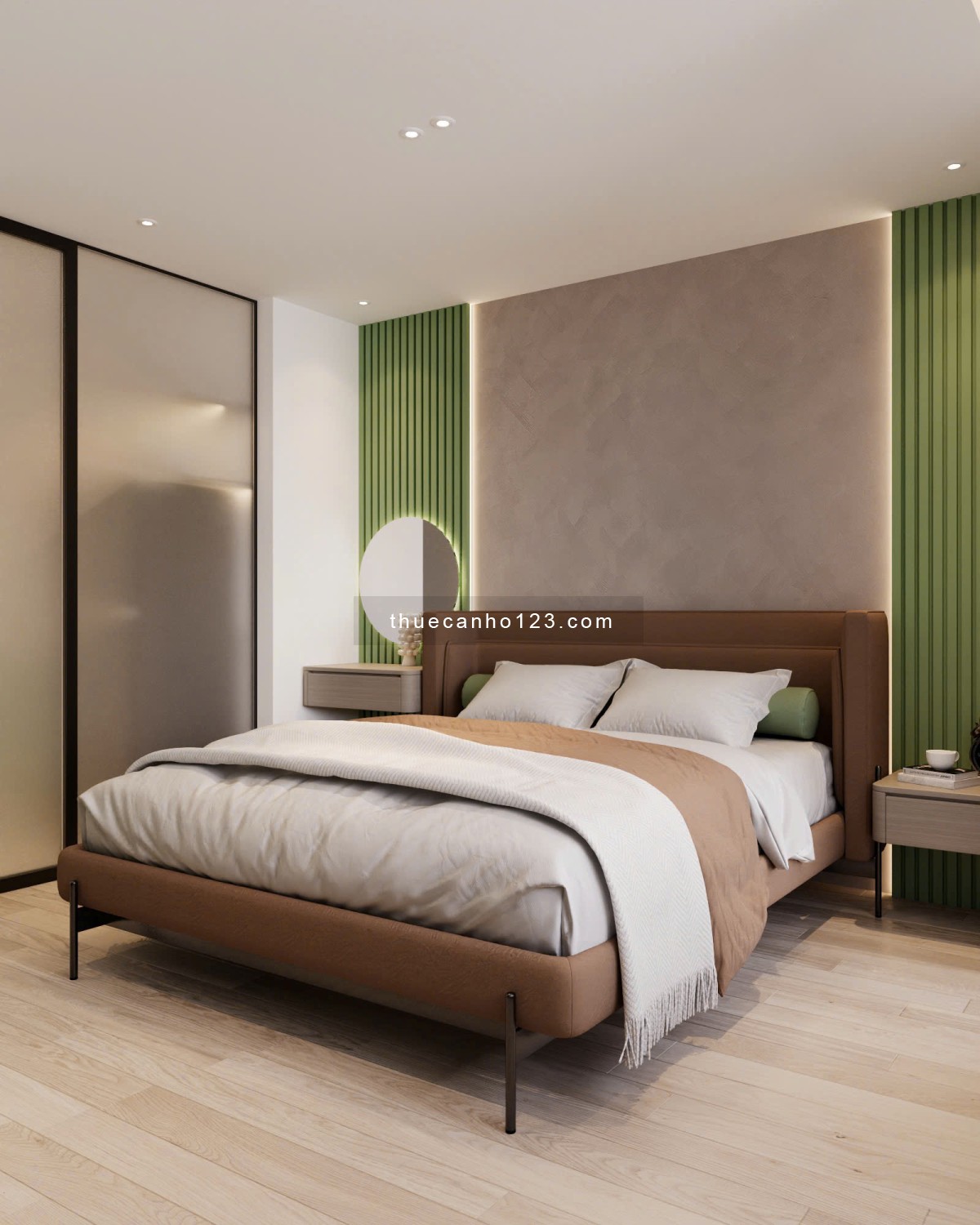 Căn hộ 1 phòng ngủ_studio_ban công_giặt riêng_y hình_45m2_Hồ Con Rùa_VX Dân Chủ_Tòa Viettel_LIM3