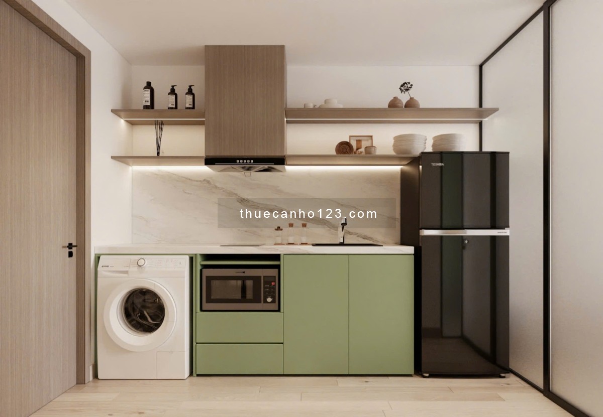 Căn hộ 1 phòng ngủ_studio_ban công_giặt riêng_y hình_45m2_Hồ Con Rùa_VX Dân Chủ_Tòa Viettel_LIM3