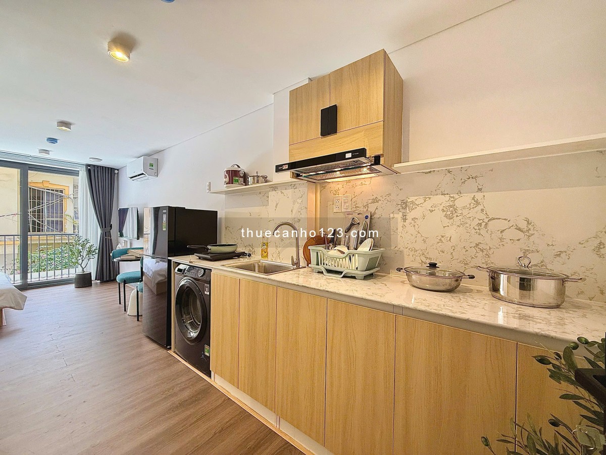 Cho thuê căn hộ 1 phòng ngủ, full nội thất, Quận 3 – Gần chợ Tân Định, hồ Con Rùa