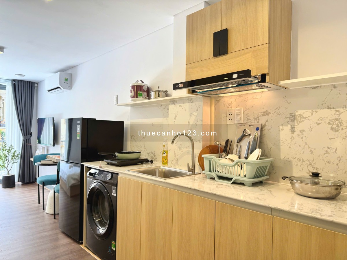 Cho thuê căn hộ 1 phòng ngủ, full nội thất, Quận 3 – Gần chợ Tân Định, hồ Con Rùa