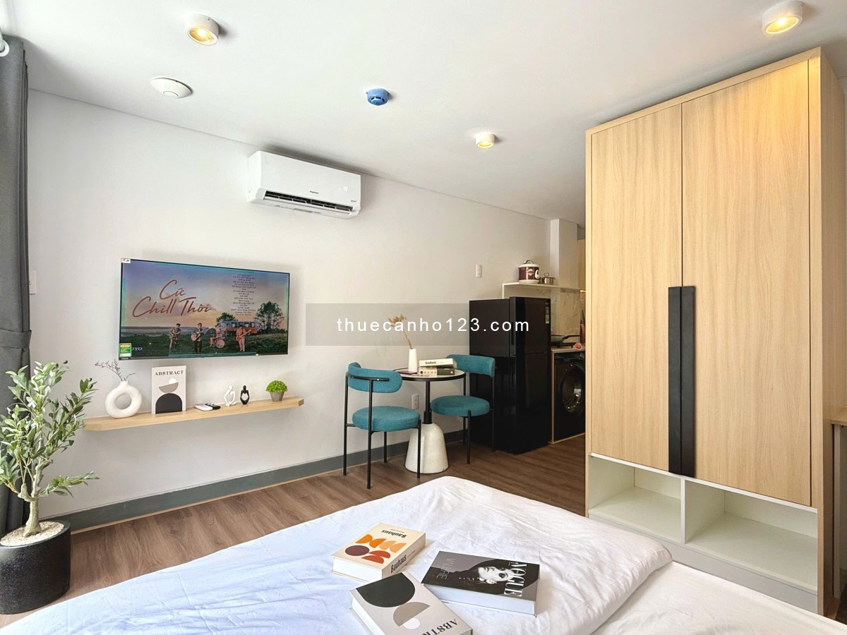 Cho thuê căn hộ 1 phòng ngủ, full nội thất, Quận 3 – Gần chợ Tân Định, hồ Con Rùa