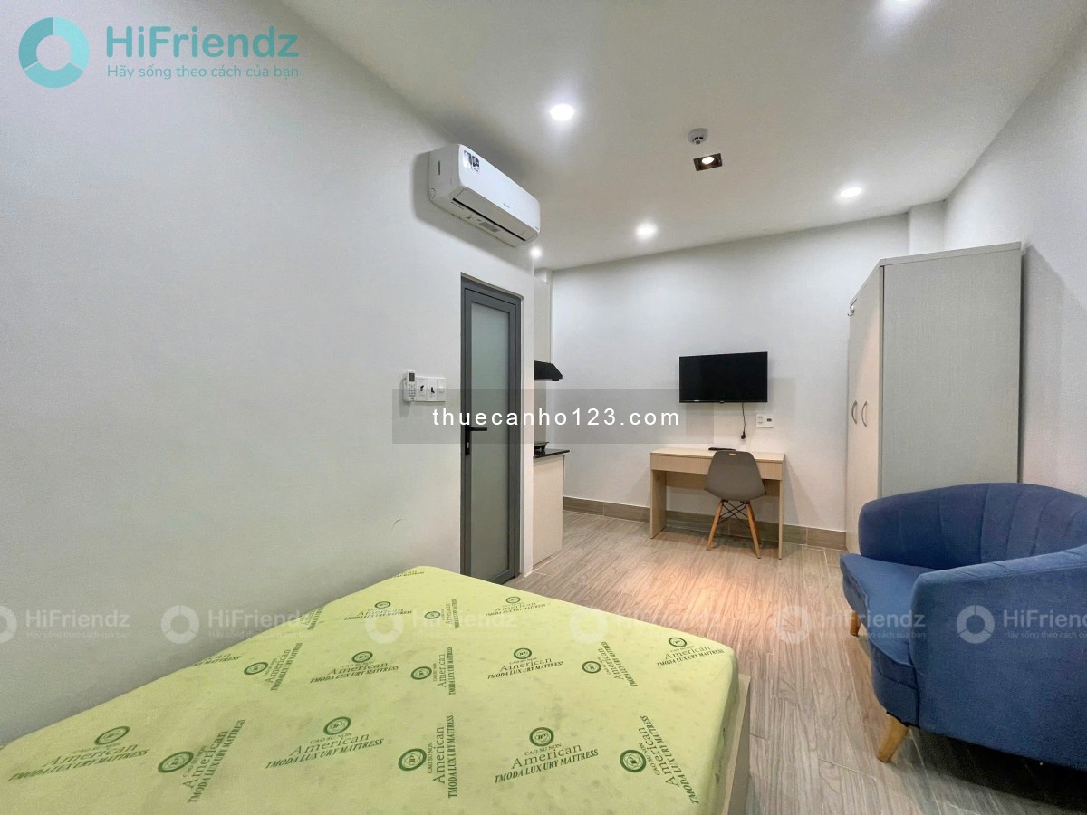 Phòng studio full nội thất, có cửa sổ, gần đường Hoàng Văn Thụ và sân bay