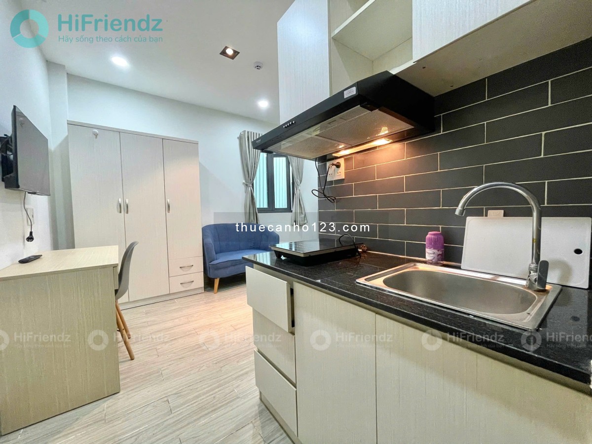 Phòng studio full nội thất, có cửa sổ, gần đường Hoàng Văn Thụ và sân bay