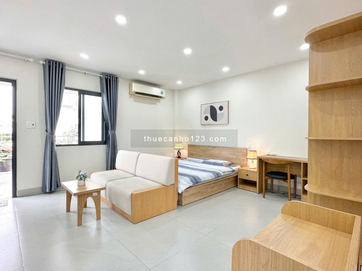 Cho thuê căn hộ 1PN 50m2 ban công sân vườn Máy giặt riêng Full Nội Thất trên đường Lê Văn Sỹ Quận 3