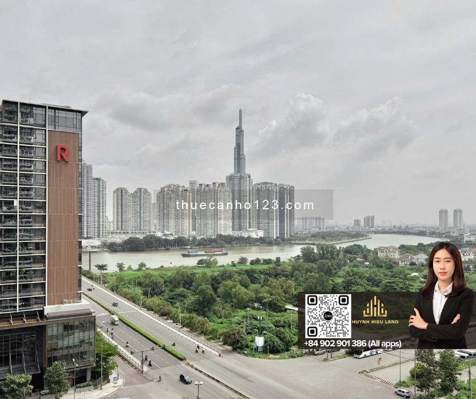 Zeit River Thủ Thiêm cho thuê căn hộ 1PN full nội thất, tầng cao view đẹp - Xem nhà tiện