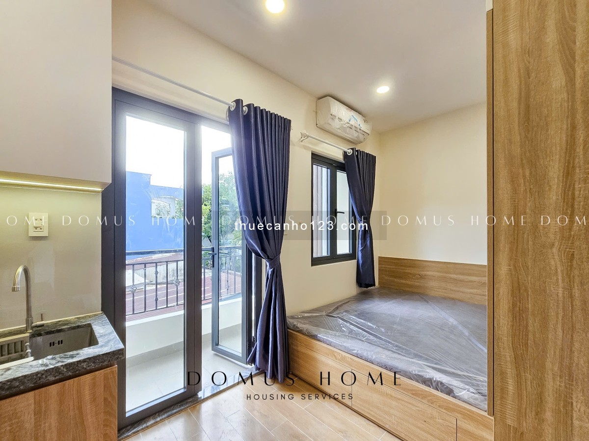 Cho thuê studio ban công - gần ngay cầu chữ Y, cầu Nguyễn Văn Cừ, cầu Rạch Ông,...