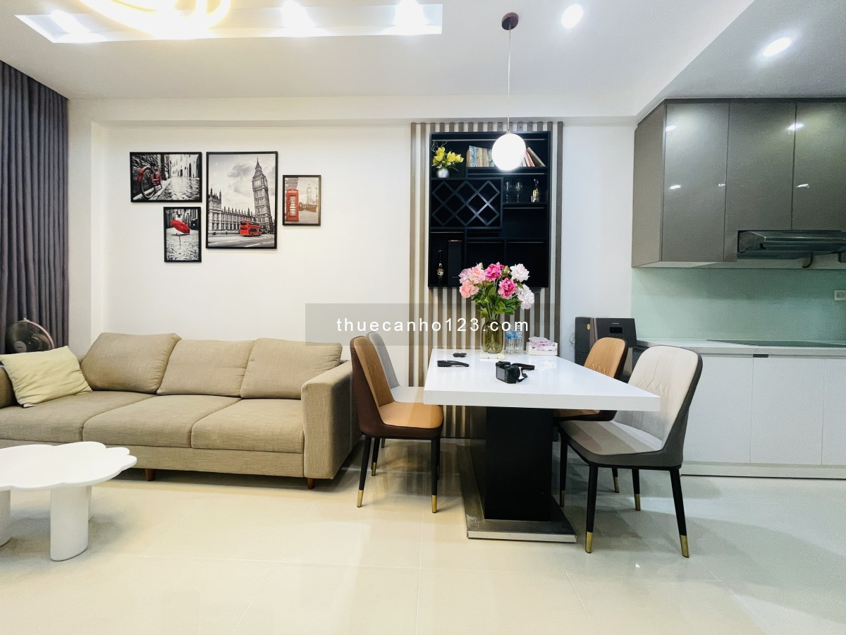 Cho thuê căn hộ 2PN, 76m2, Nhà đẹp, View Sông Thoáng Mát Cả Ngày tại The Sun Avenue Quận2