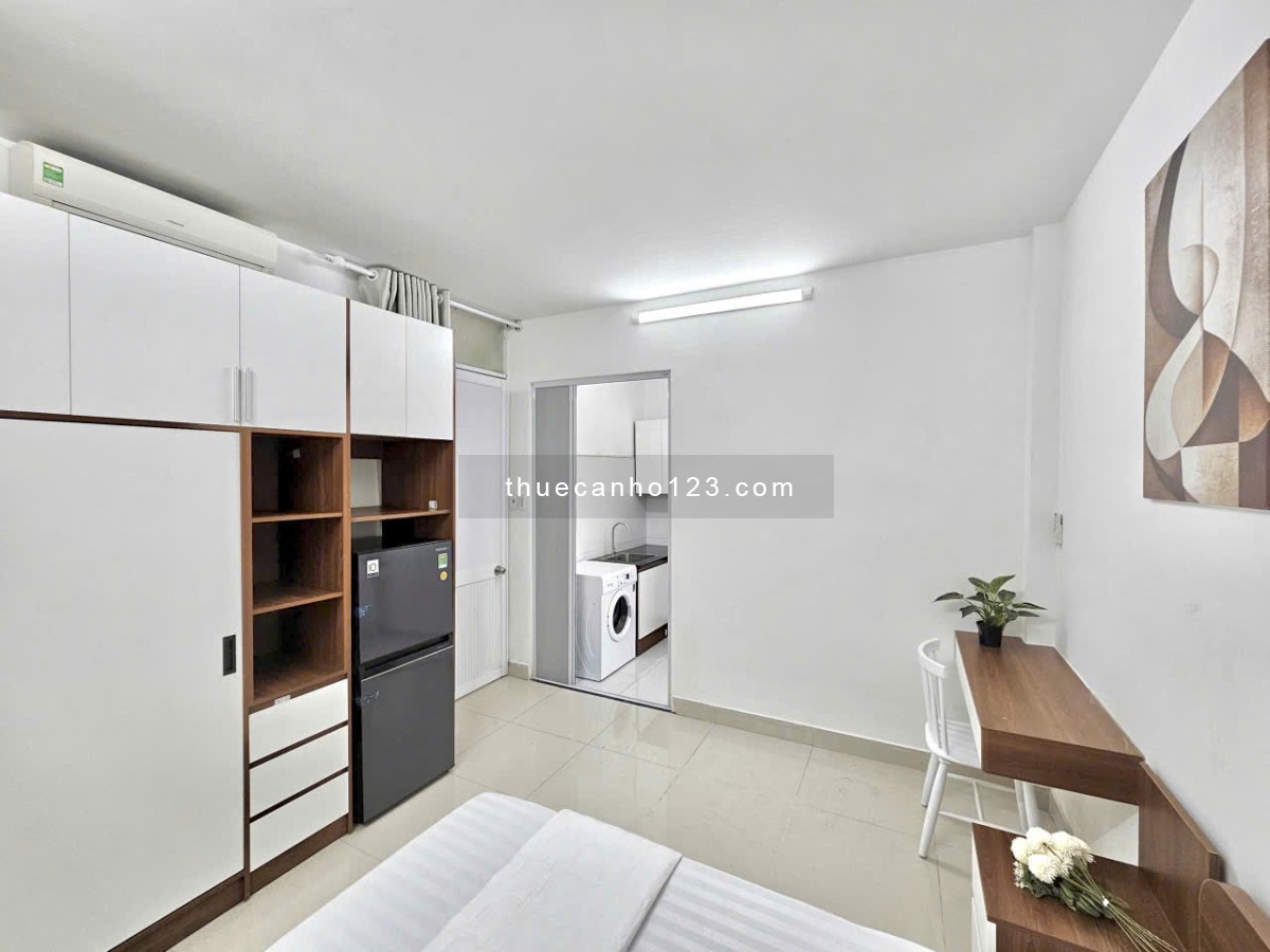 Cho thuê căn hộ Studio tách bếp gần đường 3/2, hẻm xe hơi - full nội thất mới 100% - Quận 10