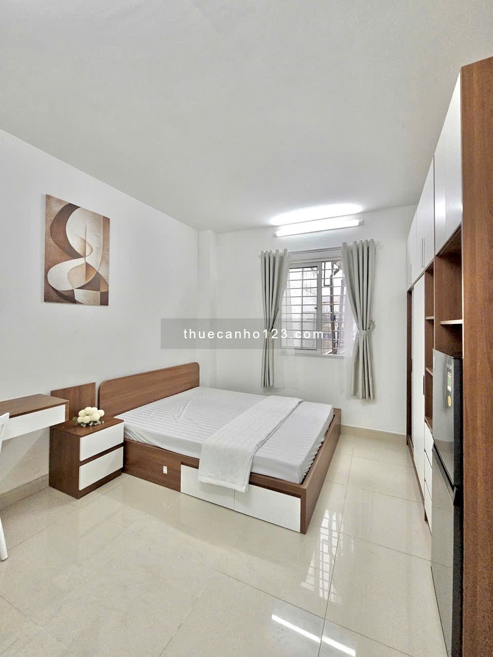 Cho thuê căn hộ Studio tách bếp gần đường 3/2, hẻm xe hơi - full nội thất mới 100% - Quận 10