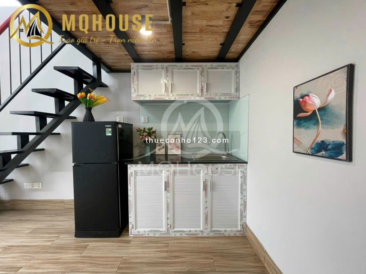 Cho thuê Phòng Duplex Ngô Bệ – Tân Bình Full Nội Thất, Máy Giặc Riêng, Ban Công Rộng